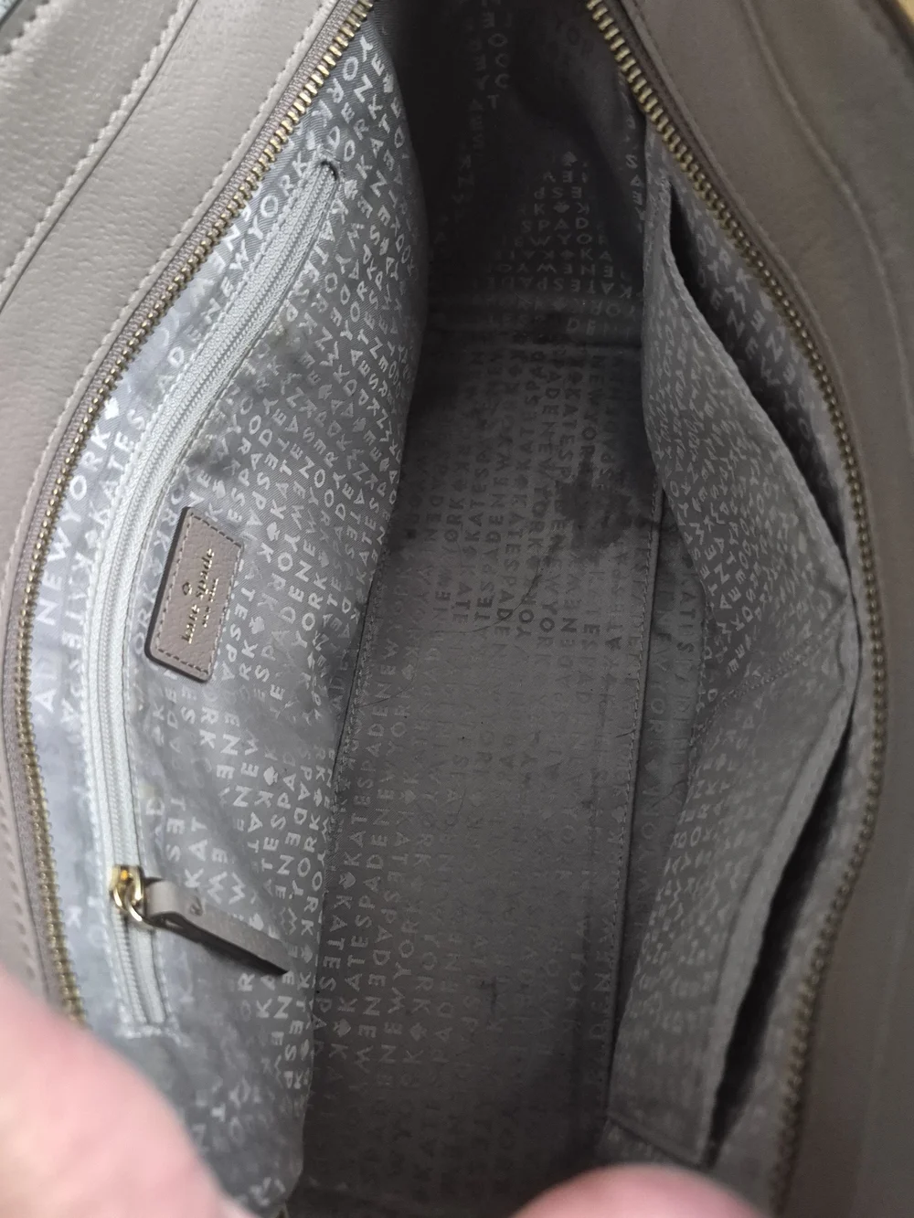 kate spade Taupe Leather Satchel